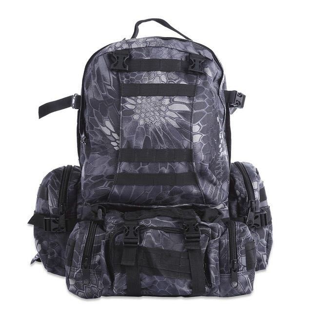 Zaino da esterno da 50 litri Molle Zaino tattico militare Zaino Borsa sportiva Zaino da campeggio impermeabile da viaggio