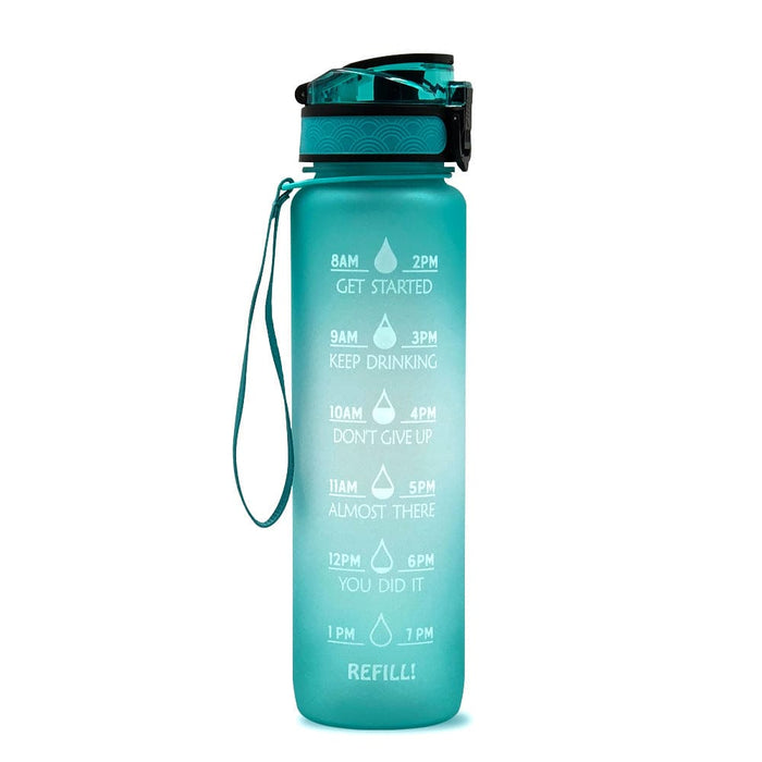 1-Liter-Tritan-Wasserflasche mit Time-Marker-Bounce-Abdeckung