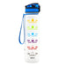 1-Liter-Tritan-Wasserflasche mit Time-Marker-Bounce-Abdeckung