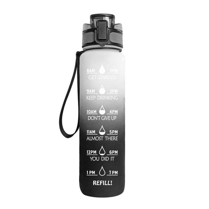 1-Liter-Tritan-Wasserflasche mit Time-Marker-Bounce-Abdeckung