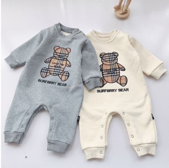 Bebê onesies meninos macacão de bebê na moda fãs infantis roupas infantis meninas macacão xadrez crianças macacões ursos