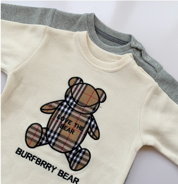 Bebê onesies meninos macacão de bebê na moda fãs infantis roupas infantis meninas macacão xadrez crianças macacões ursos