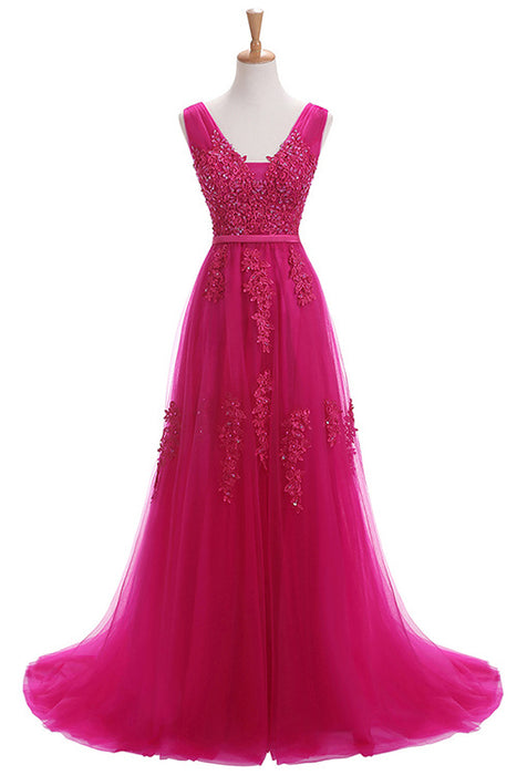 Robe De Soiree SSYFashion-Vestidos De Noche largos con espalda descubierta para novia, vestido Formal elegante para banquete, encaje verde con cuello en V