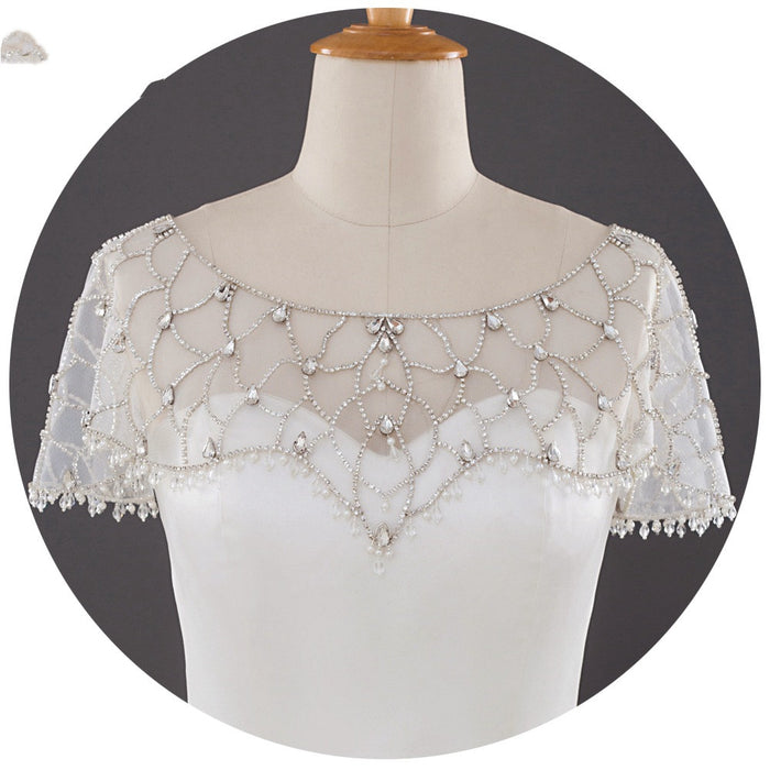 Chal de tul con strass