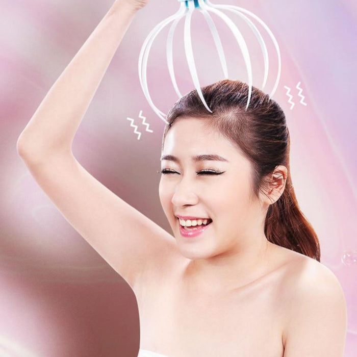 Kopf-Kopfhaut-Massagegerät, Octopus-Vibration und erfrischendes elektrisches Massagegerät