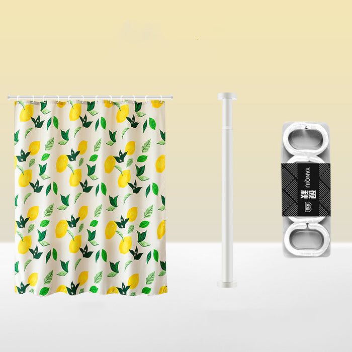 Tenda divisoria ispessita per doccia e toilette magnetica antimuffa senza punzonatura