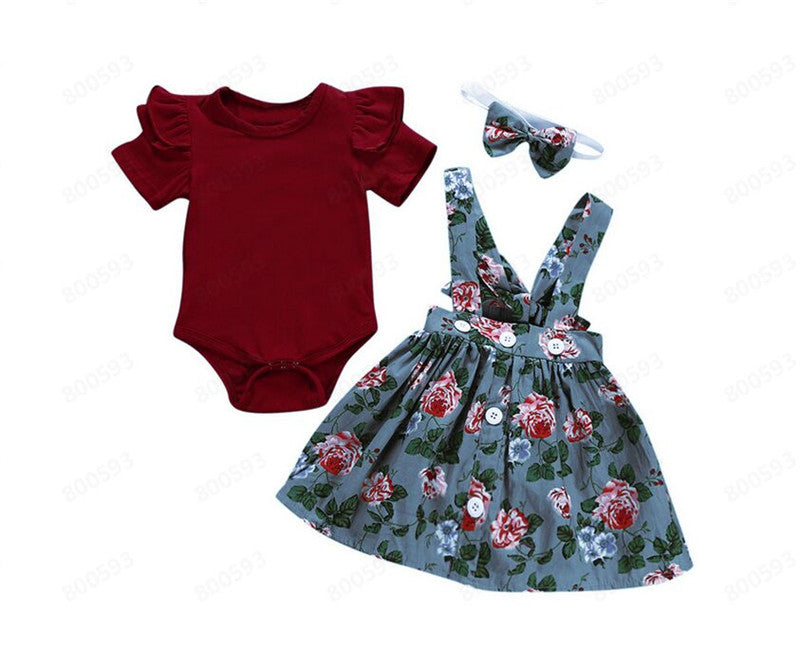 Ropa niña Bebé Niñas Niños Falda Mameluco Ropa