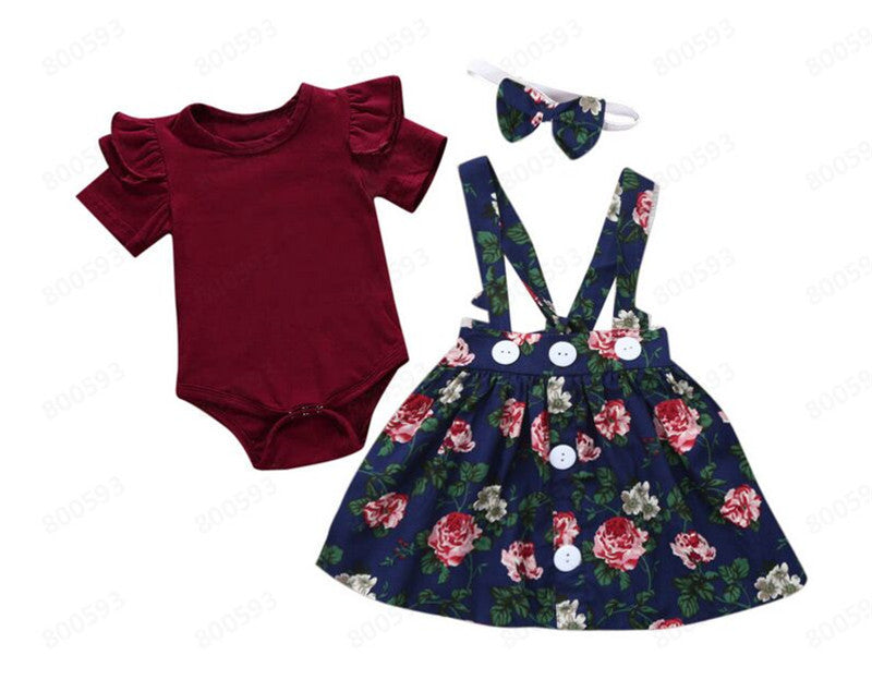 Ropa niña Bebé Niñas Niños Falda Mameluco Ropa