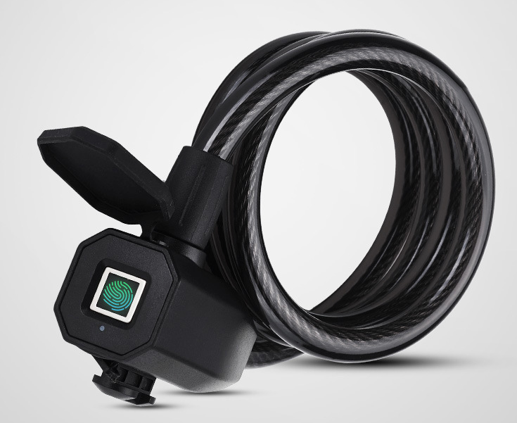 Source Manufacturer Smart Fingerprint Bluetooth Lock Steel Cable Lock Mountain Bike Lock Electric Car Lock Bicycle Lock Scooter Lock