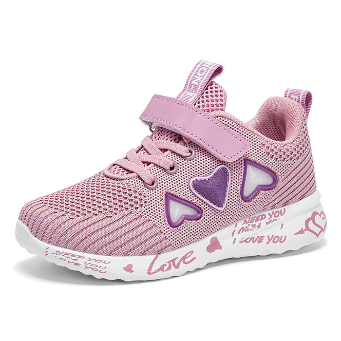 Chaussures décontractées maille légère baskets enfants été enfants mode Tenis mignon Sport dessin animé femme course chaussette chaussures