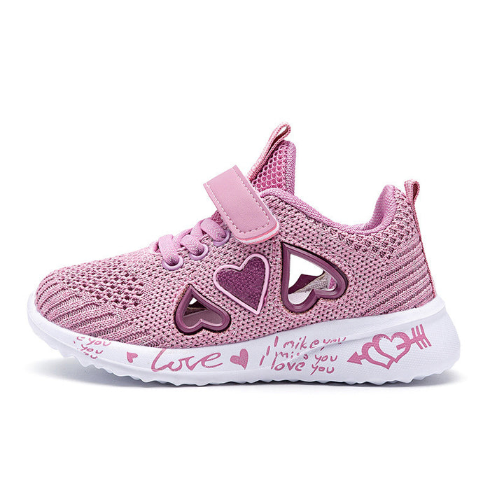 Chaussures décontractées maille légère baskets enfants été enfants mode Tenis mignon Sport dessin animé femme course chaussette chaussures