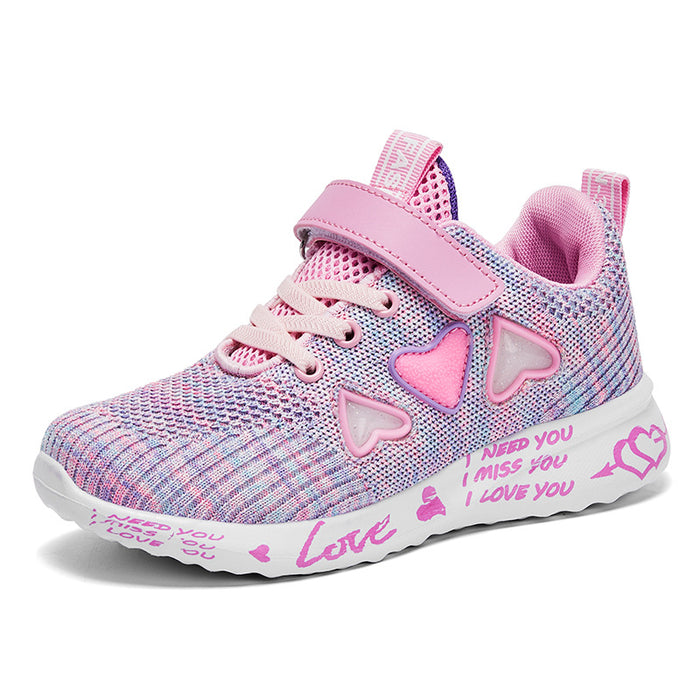 Chaussures décontractées maille légère baskets enfants été enfants mode Tenis mignon Sport dessin animé femme course chaussette chaussures
