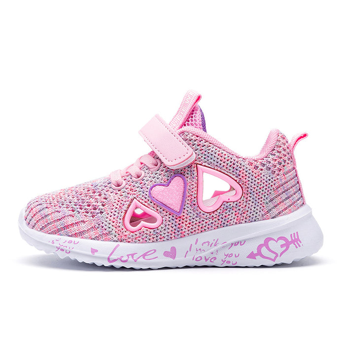 Chaussures décontractées maille légère baskets enfants été enfants mode Tenis mignon Sport dessin animé femme course chaussette chaussures