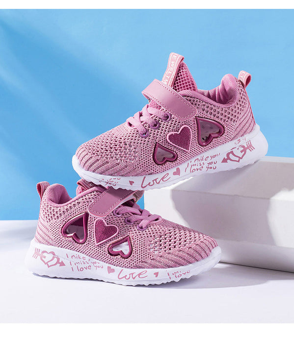 Chaussures décontractées maille légère baskets enfants été enfants mode Tenis mignon Sport dessin animé femme course chaussette chaussures
