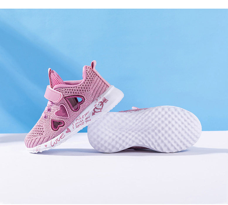 Chaussures décontractées maille légère baskets enfants été enfants mode Tenis mignon Sport dessin animé femme course chaussette chaussures