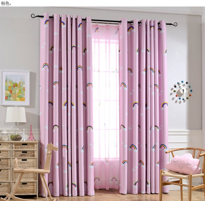 Panno per tende oscuranti per camera da letto per bambini, ragazzi e ragazze, arcobaleno
