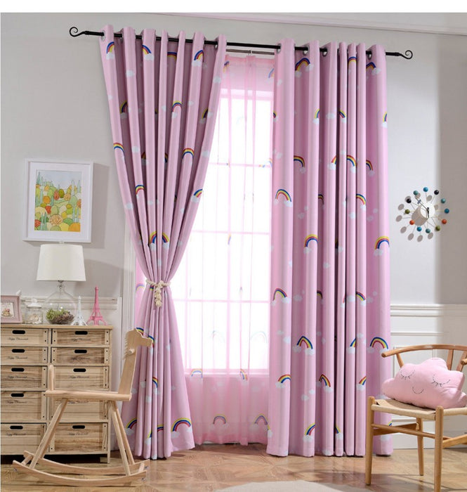 Panno per tende oscuranti per camera da letto per bambini, ragazzi e ragazze, arcobaleno