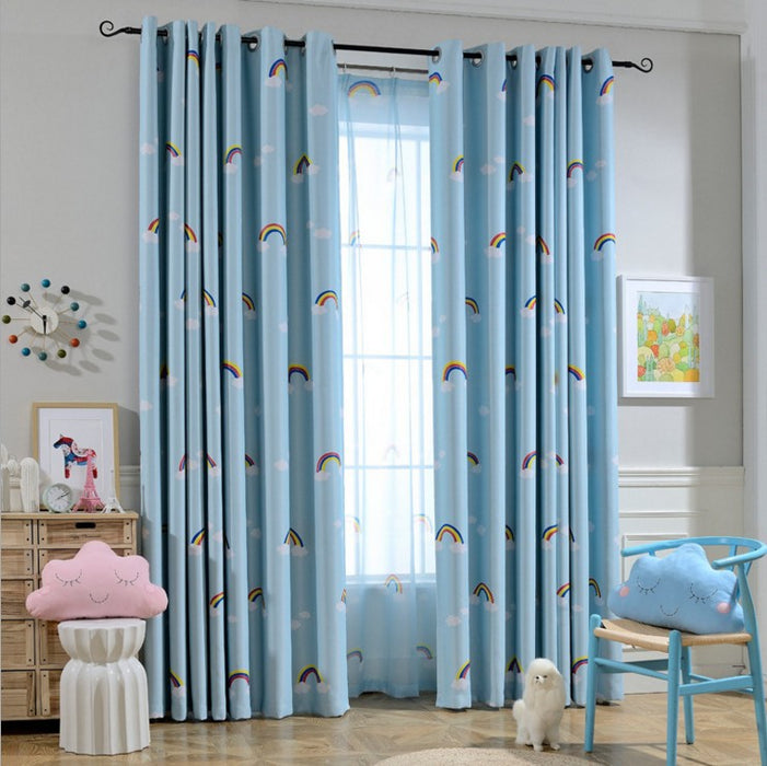 Panno per tende oscuranti per camera da letto per bambini, ragazzi e ragazze, arcobaleno