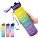 1-Liter-Tritan-Wasserflasche mit Time-Marker-Bounce-Abdeckung