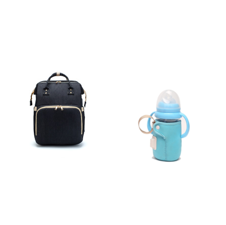 Versión de carga USB Mochila para cama de mamá plegable de gran capacidad multifunción
