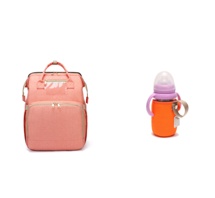 Versión de carga USB Mochila para cama de mamá plegable de gran capacidad multifunción