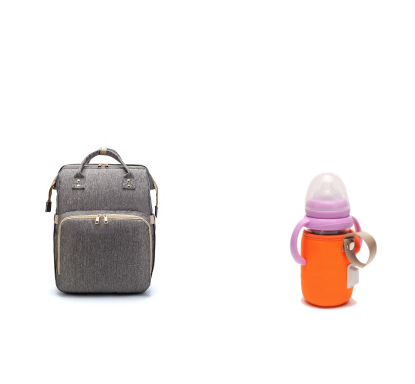 Versión de carga USB Mochila para cama de mamá plegable de gran capacidad multifunción