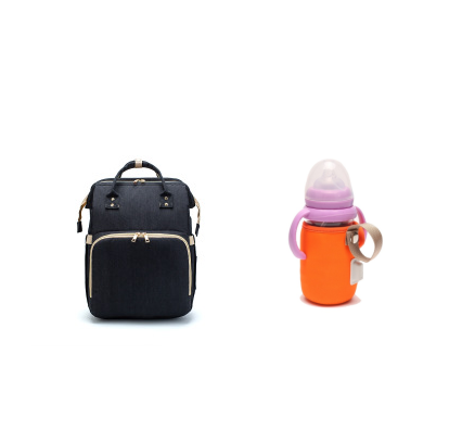Versión de carga USB Mochila para cama de mamá plegable de gran capacidad multifunción