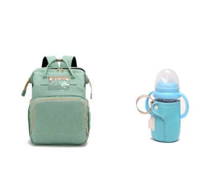 Versión de carga USB Mochila para cama de mamá plegable de gran capacidad multifunción