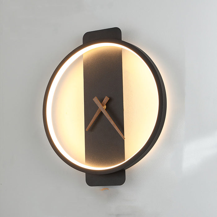 Lampada da parete nordica Lampada da comodino per camera da letto Lampada modellante per orologio