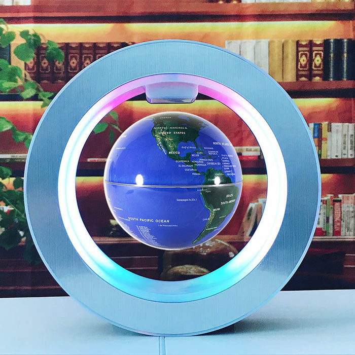 Mappa del mondo a LED rotonda Globo galleggiante Luce a levitazione magnetica Magia antigravità