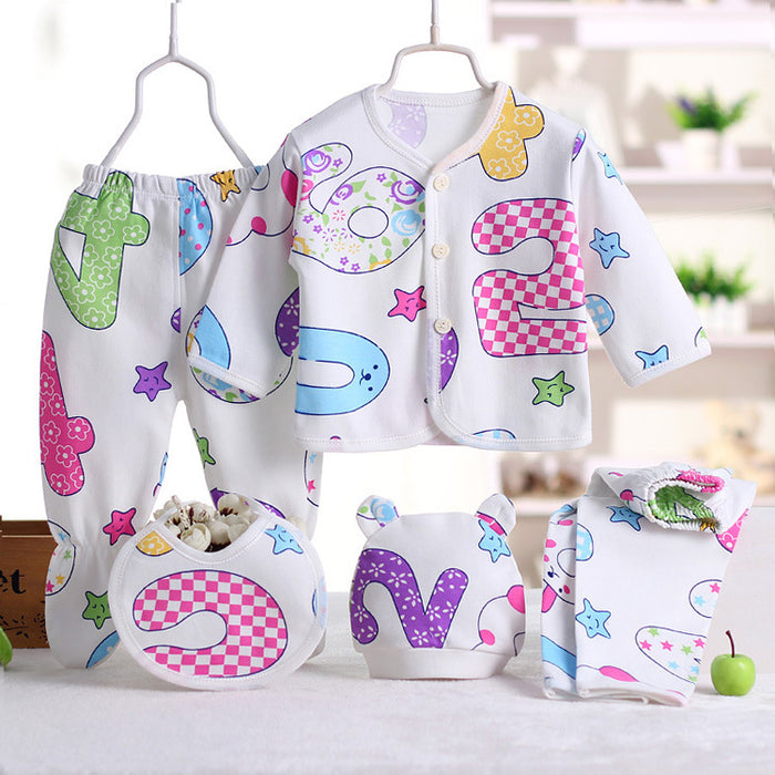 Ropa de bebé, ropa interior para bebé, ropa interior para recién nacido, traje de cinco piezas