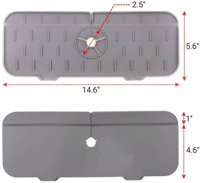 Küche Silikon Wasserhahn absorbierende Matte für Waschbecken Spritzschutz - Arbeitsplatte Schutz für Bad und Küche