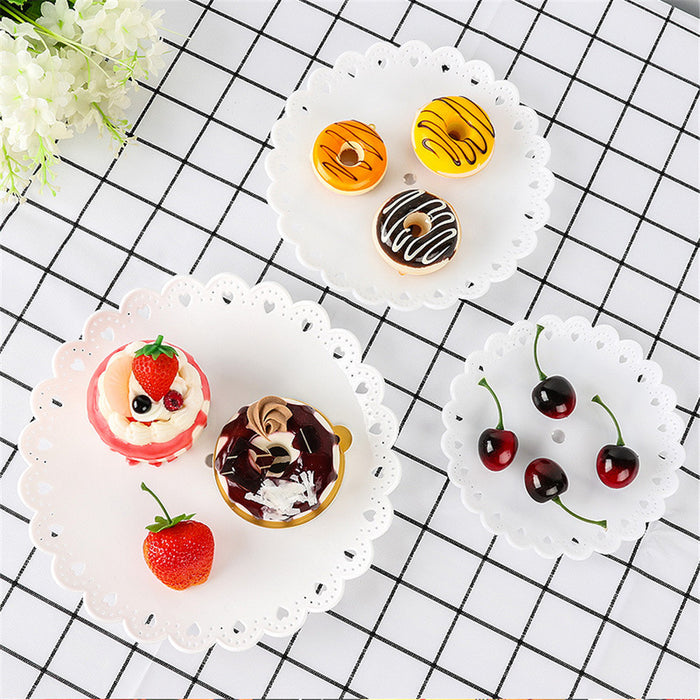 Herramienta de decoración de bandeja de refrigerios con soporte para pasteles de 3 capas