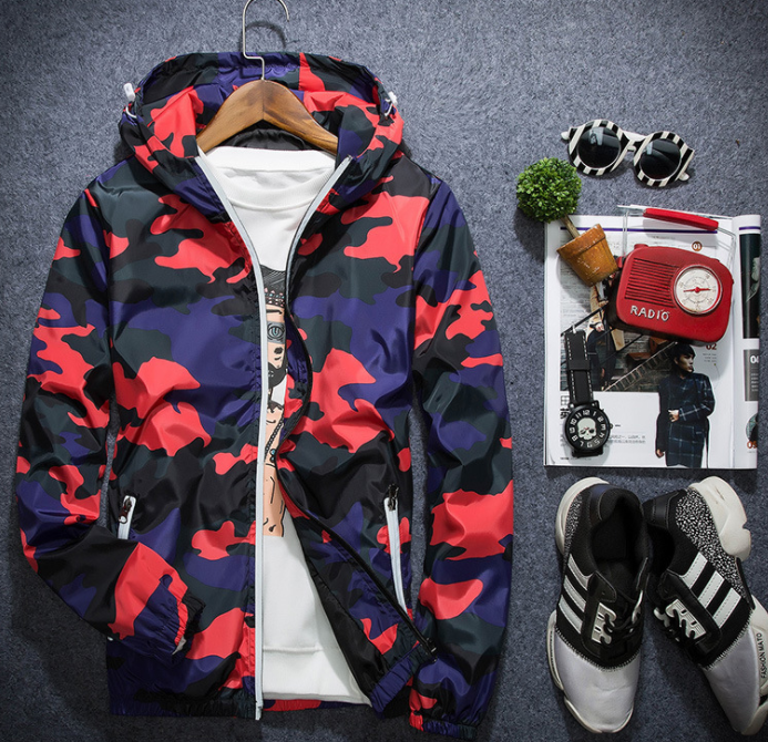 Men Jacket Fashion Windbreaker For All Seasons Casual Mens Zipper Coat
