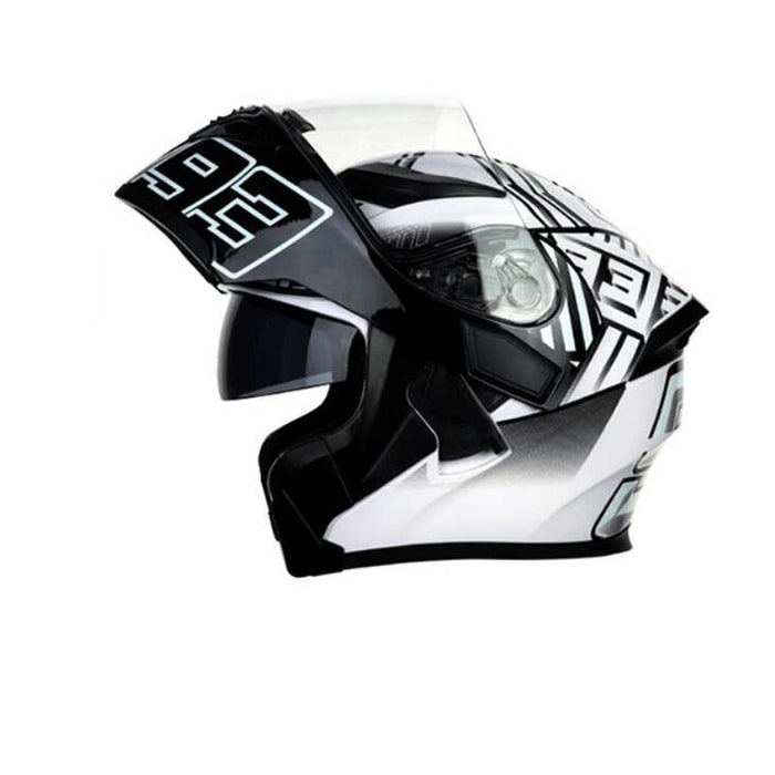 Casco de carreras de motos de cubierta completa de seguridad de moda