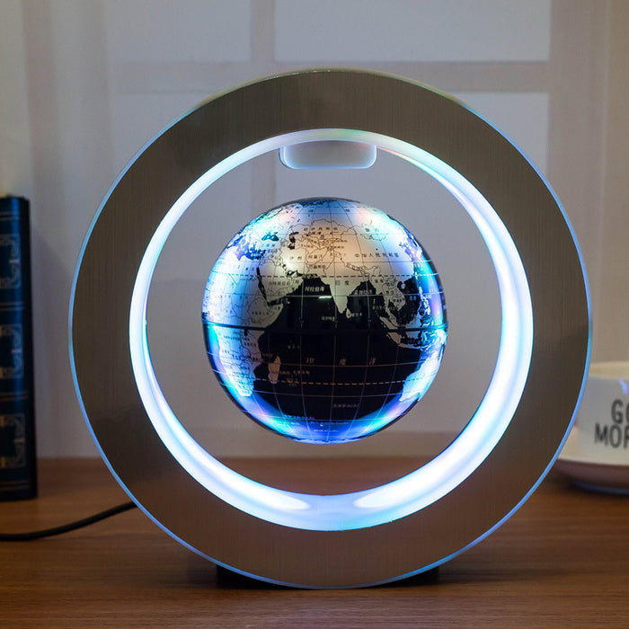 Mappa del mondo a LED rotonda Globo galleggiante Luce a levitazione magnetica Magia antigravità