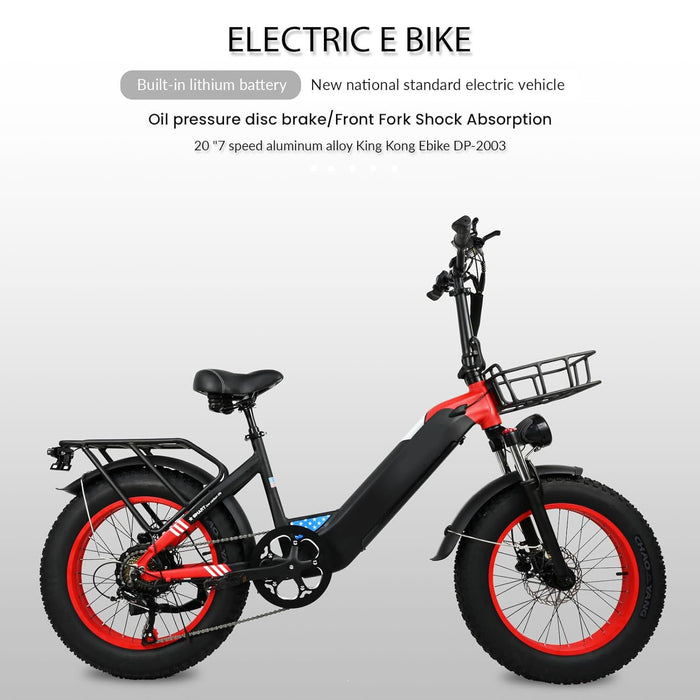 Bicicleta eléctrica para adultos, moto de nieve de 20 x 4 pulgadas, bicicleta con neumáticos gruesos, bicicleta eléctrica con motor de 500 W, bicicleta eléctrica de montaña de 25 mph