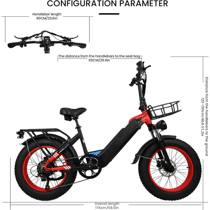 Bicicleta eléctrica para adultos, moto de nieve de 20 x 4 pulgadas, bicicleta con neumáticos gruesos, bicicleta eléctrica con motor de 500 W, bicicleta eléctrica de montaña de 25 mph
