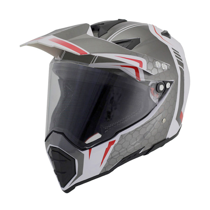 Hermoso casco todoterreno para motocicleta de cobertura completa