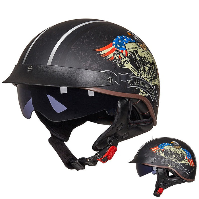 Casco De Moto Vintage