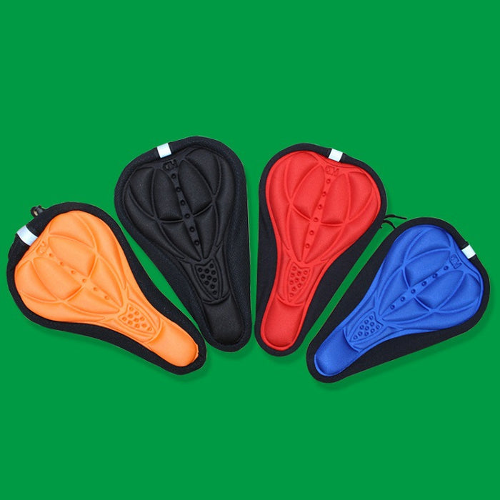 Funda de asiento transpirable 3D de color estera transpirable en relieve para bicicleta