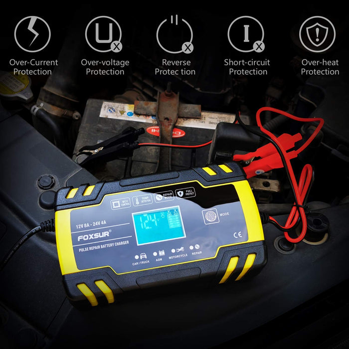 Cargador de batería de pulso para motocicleta