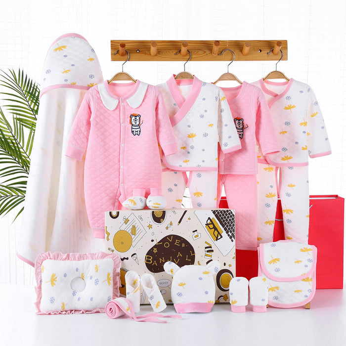 Conjunto de ropa de bebé recién nacido con caja de regalo de invierno