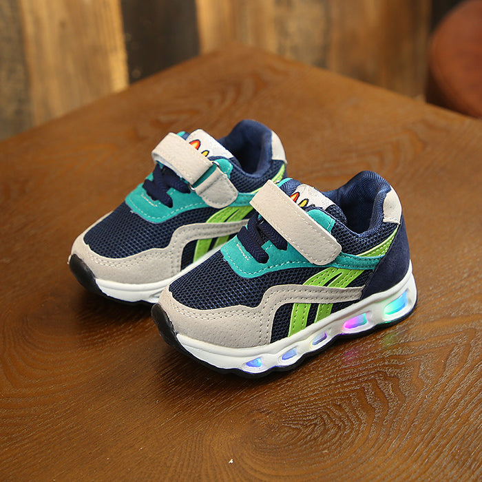 Scarpe da ginnastica da corsa traspiranti e luminose da uomo per bambini