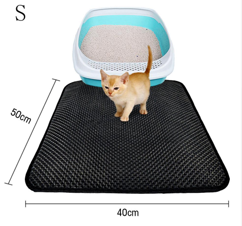 Doppelschichtige Streu-Katzenbett-Pads, Haustier-Katzenstreu-Matte, die Haustiere einfängt