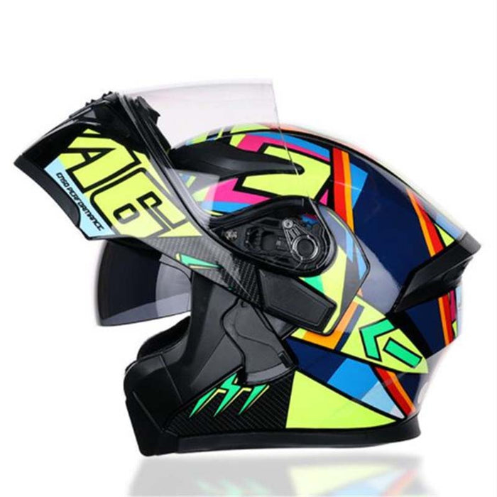 Casco de carreras de motos de cubierta completa de seguridad de moda