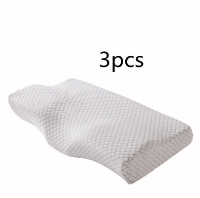 Almohada contorneada de espuma viscoelástica para el dolor de cuello Almohadas cervicales