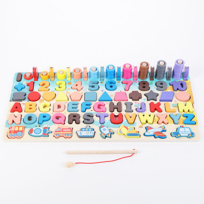 Montessori brinquedos educativos de madeira para crianças montessori brinquedos placa matemática pesca montessori brinquedos educativos para 1 2 3 anos de idade