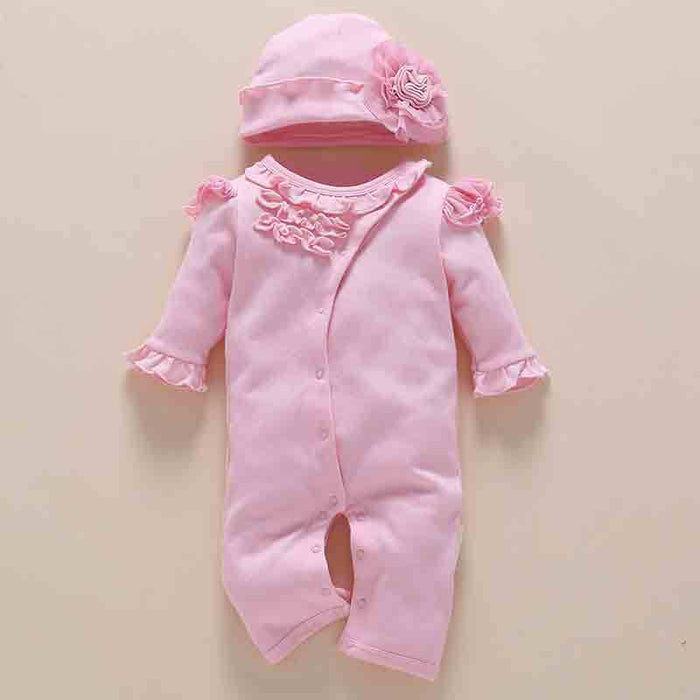 Bebé de un año viste mono mameluco de ropa de bebé recién nacido