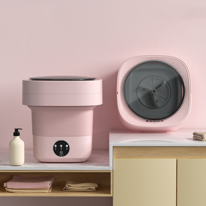 Mini máquina de lavar dobrável portátil, mini meias, roupa íntima, máquina de lavar, grande capacidade, 3 modelos com aparelhos secos giratórios